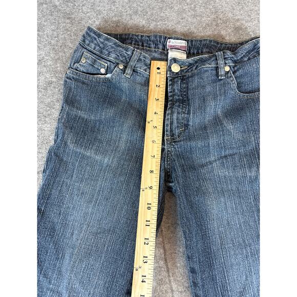 No Boundaries Jeans Womens Juniors 7 Blue Stretch Flared Low Rise Streetwear Y2K - Picture 5 of 6